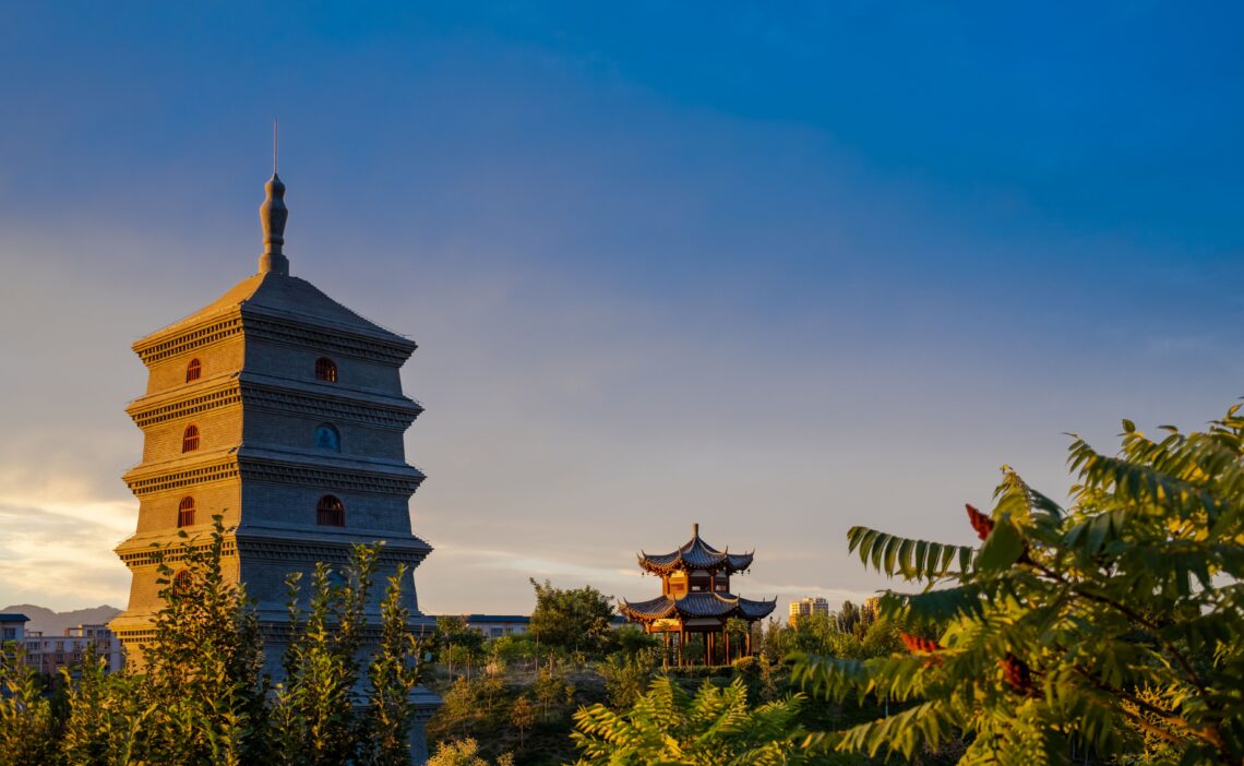 Grande Pagode do Ganso Selvagem - Foto de Tao Wang no Pexels